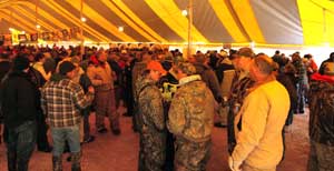 Crowded tent